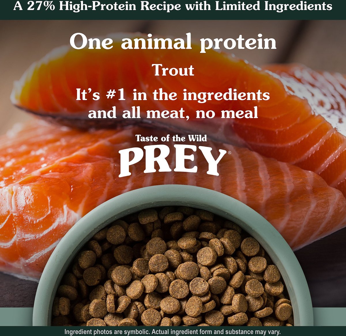 Taste of the Wild PREY Trout Formula Limited Ingredient Recipe Dry Dog Food