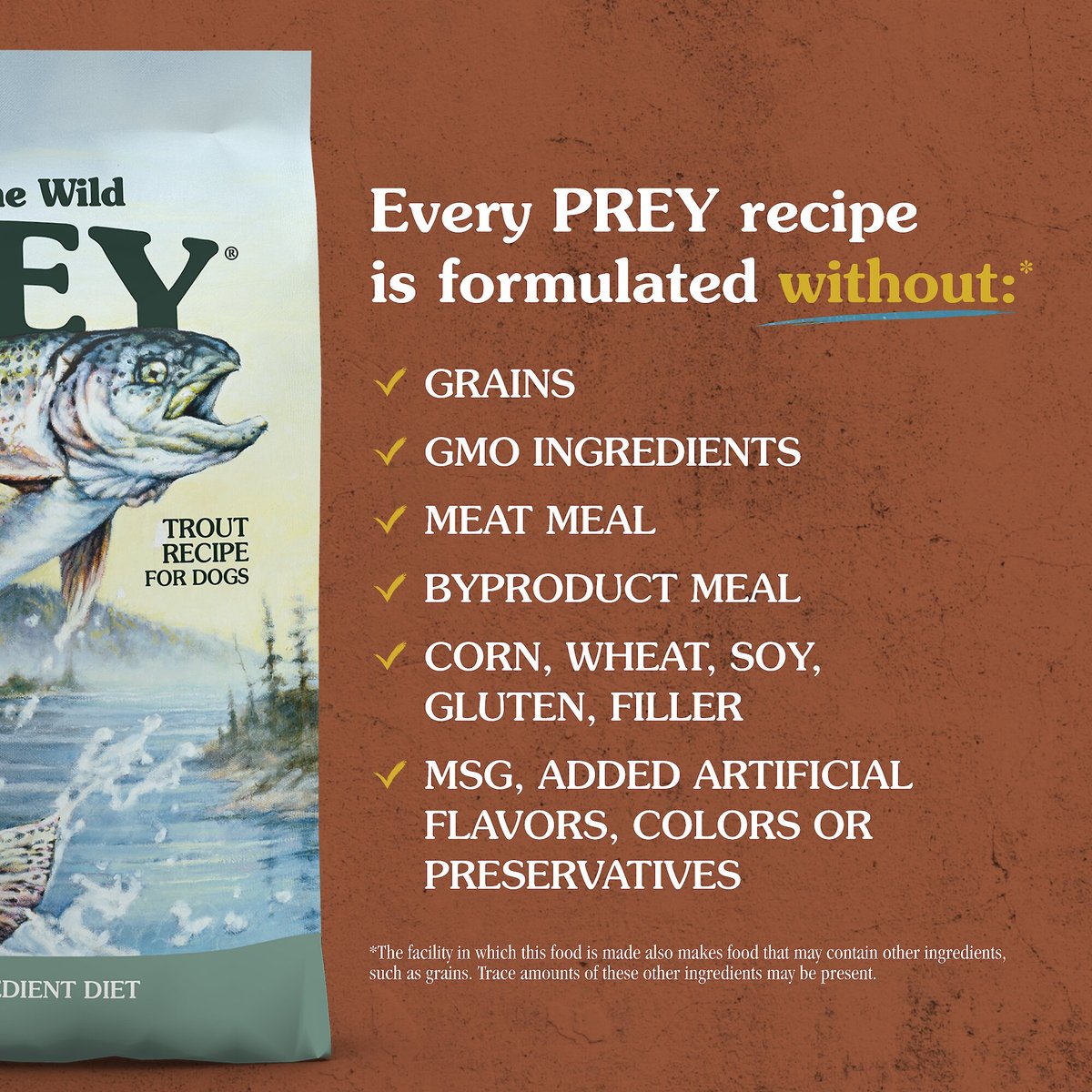 Taste of the Wild PREY Trout Formula Limited Ingredient Recipe Dry Dog Food