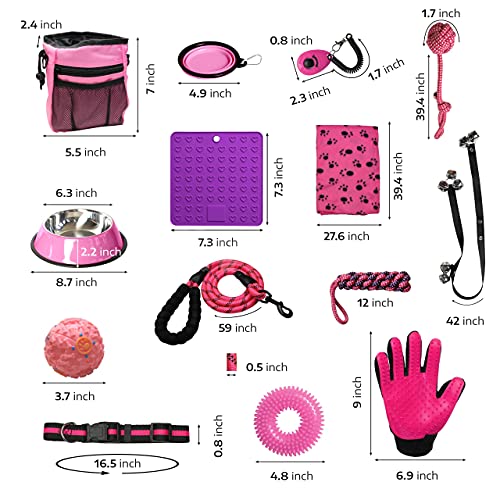 23 pc Pink Setonware Puppy Starter Kit