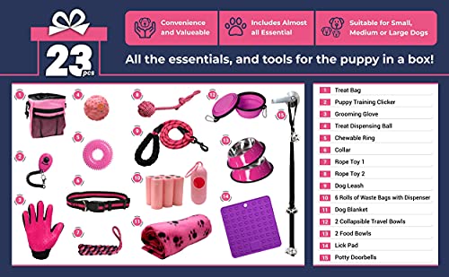 23 pc Pink Setonware Puppy Starter Kit