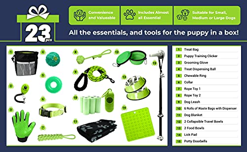 23 pc Special Green Setonware Puppy Starter Kit