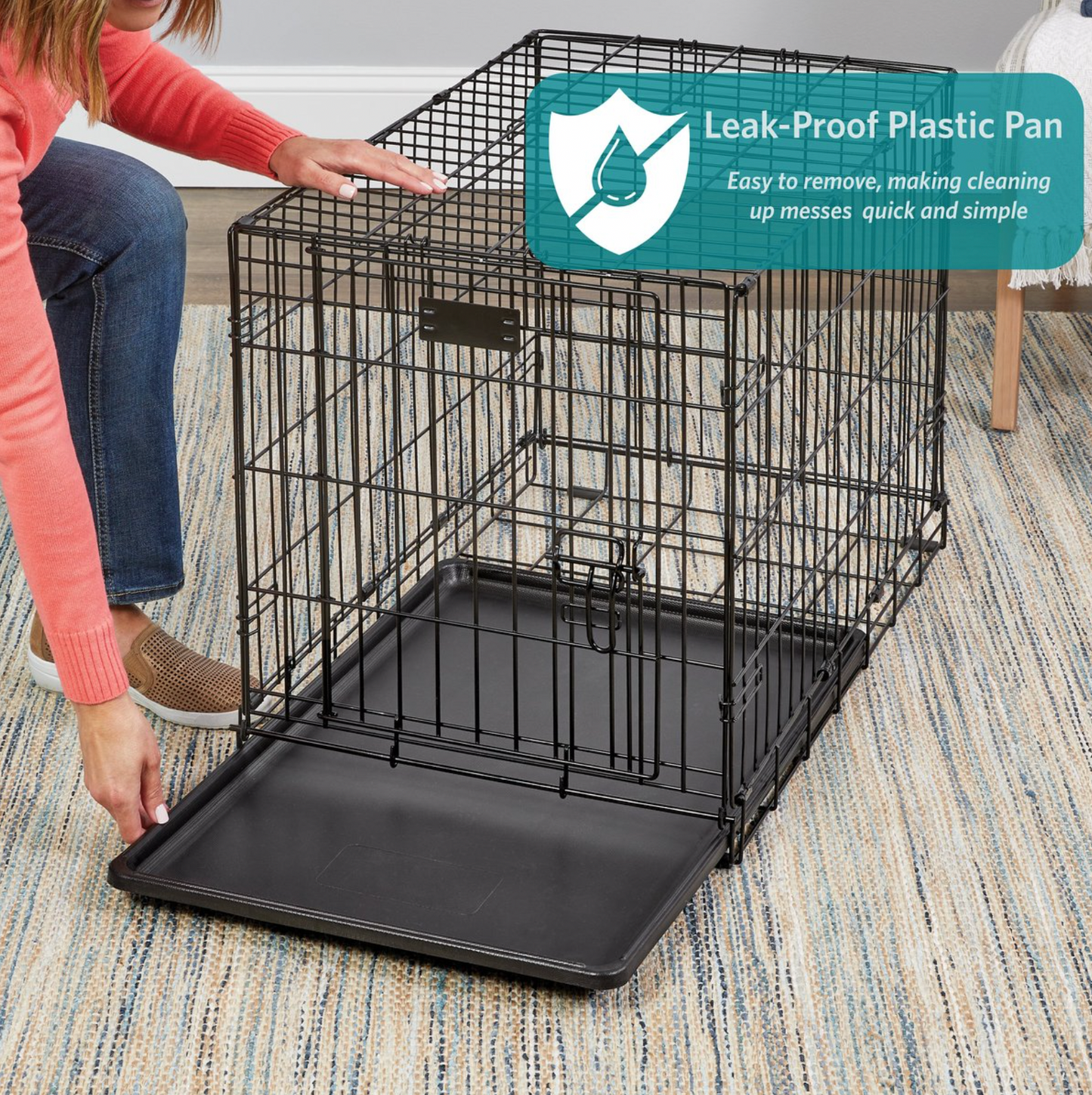 MidWest iCrate Fold & Carry Double Door Collapsible Wire Dog Crate