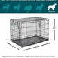 MidWest iCrate Fold & Carry Double Door Collapsible Wire Dog Crate