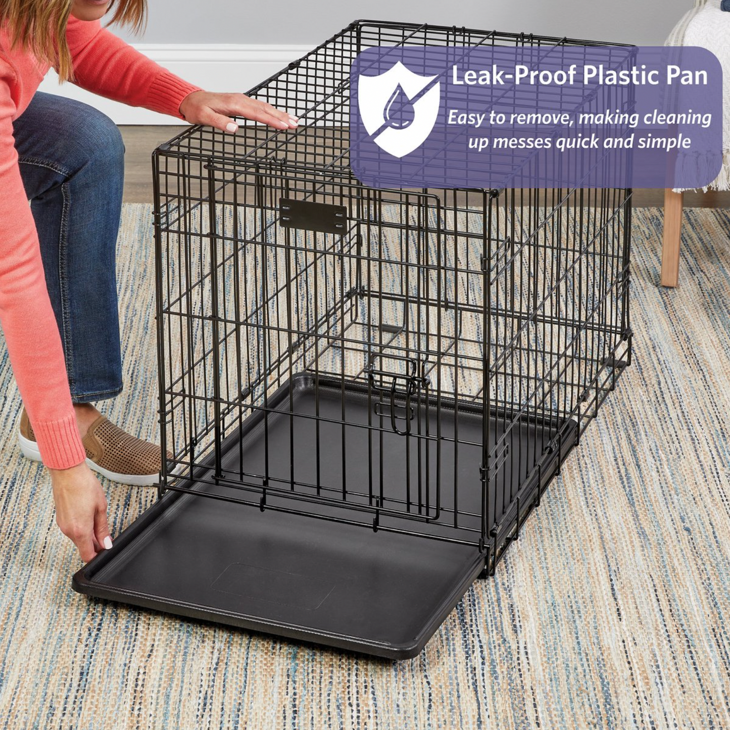 MidWest iCrate Fold & Carry Single Door Collapsible Wire Dog Crate